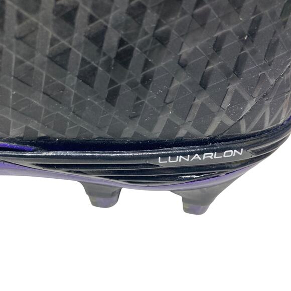 Nike Lunarlon Superbad Pro TD Football Cleats Size 14.5 Purple Black main image 10